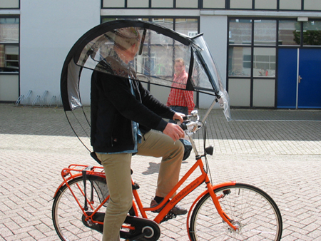 bike in rain