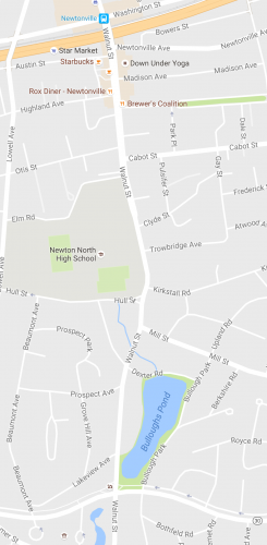 Area in question runs from Rt 30 to Otis Street. The "dangerous" section Babcock referred to is from Mill to Elm ie high school