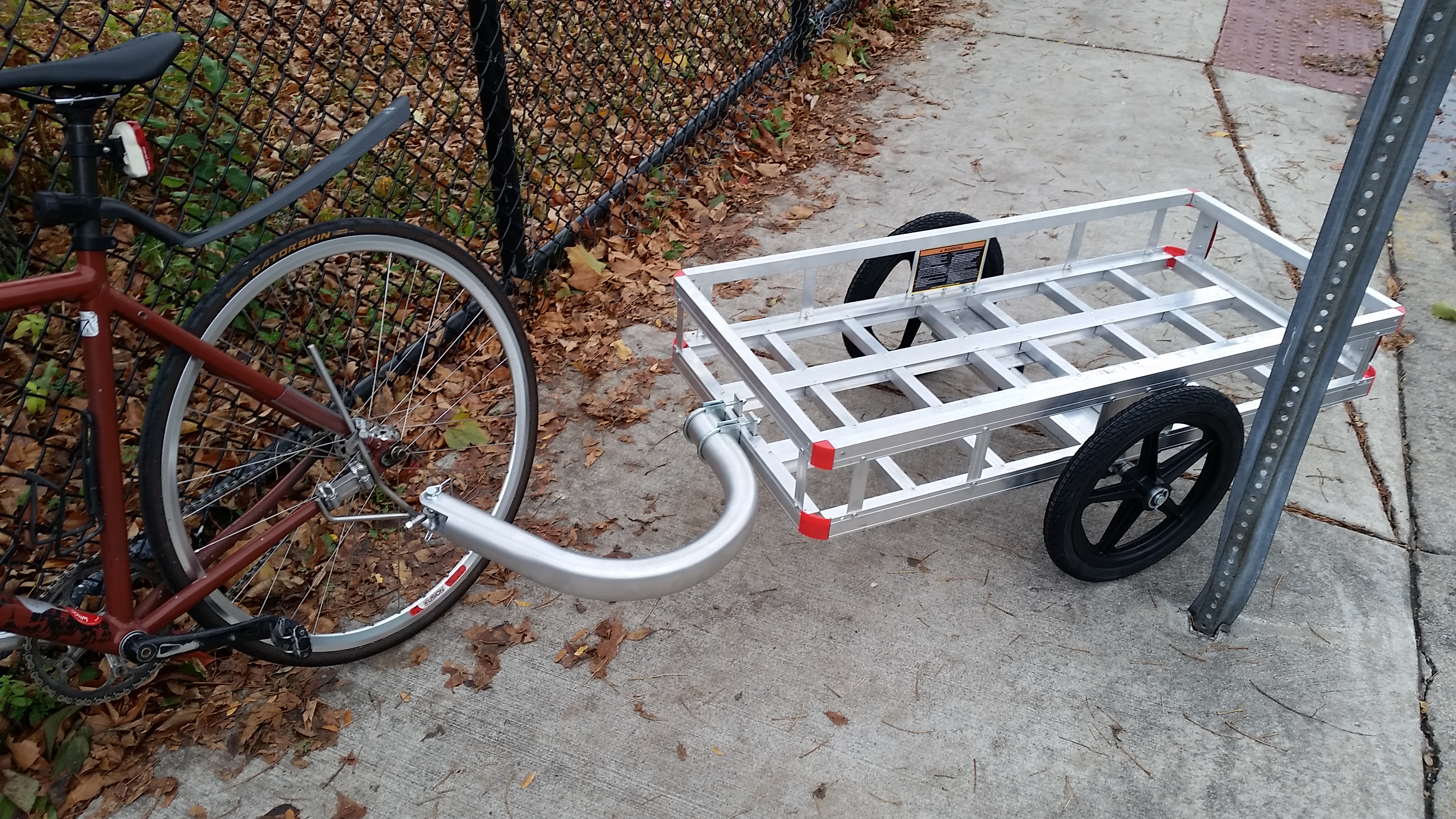 bicycle cart attachment